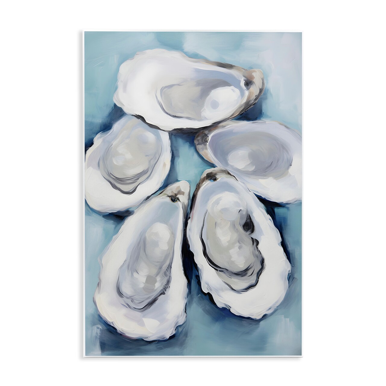 Stupell Industries Five Oyster Shells Wall Plaque Design By Petal Prints Design